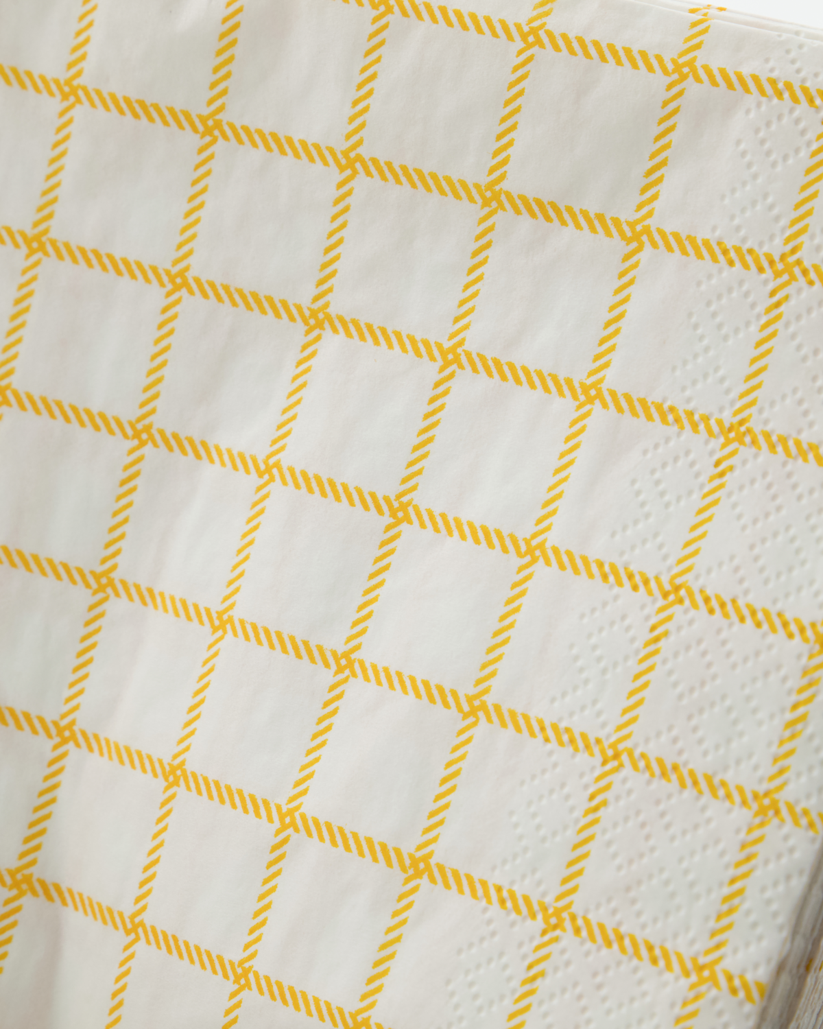 Napkins Check Yellow