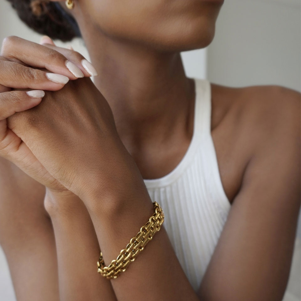 Knit Bracelet | Gold