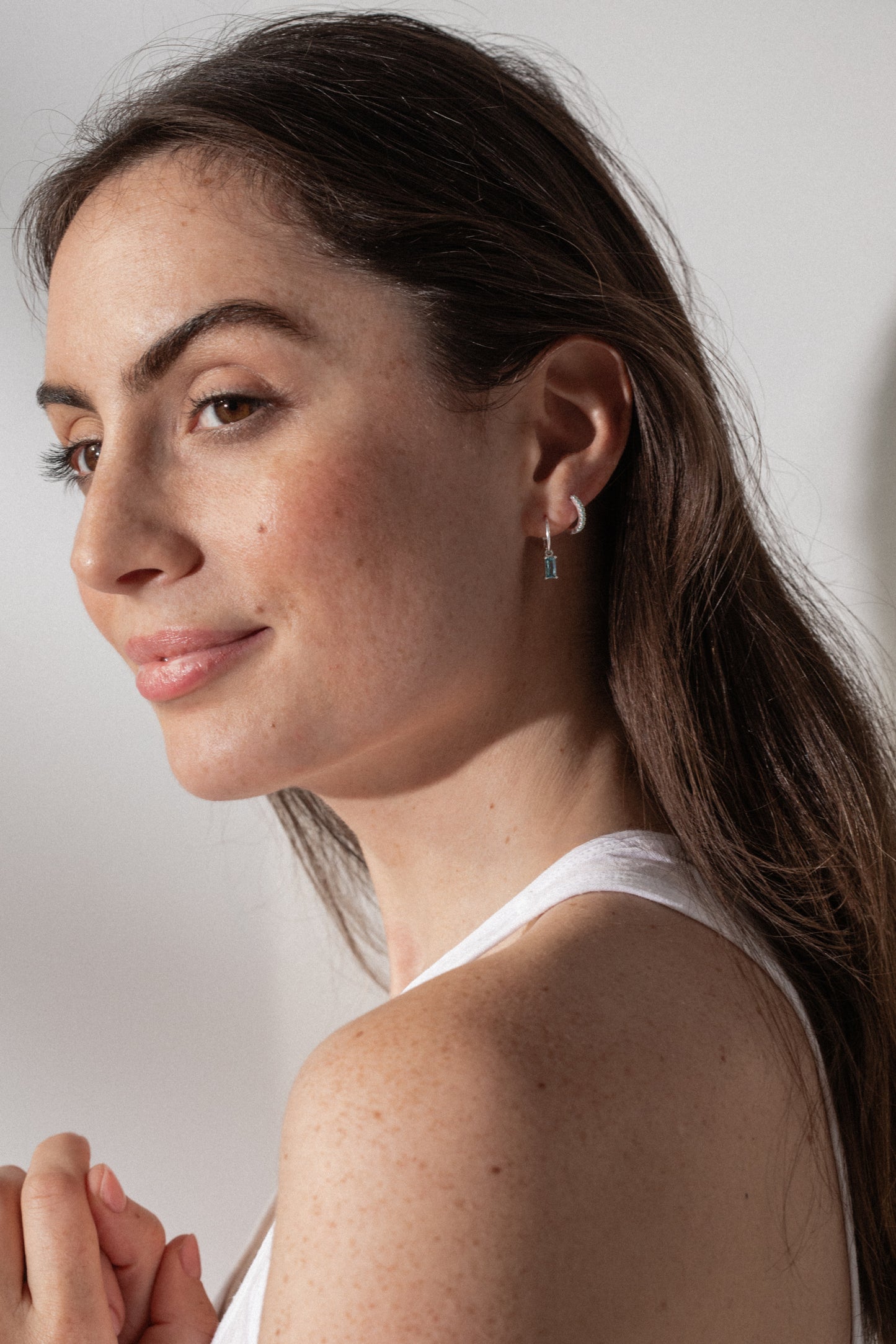 Silver Treasured Hoops