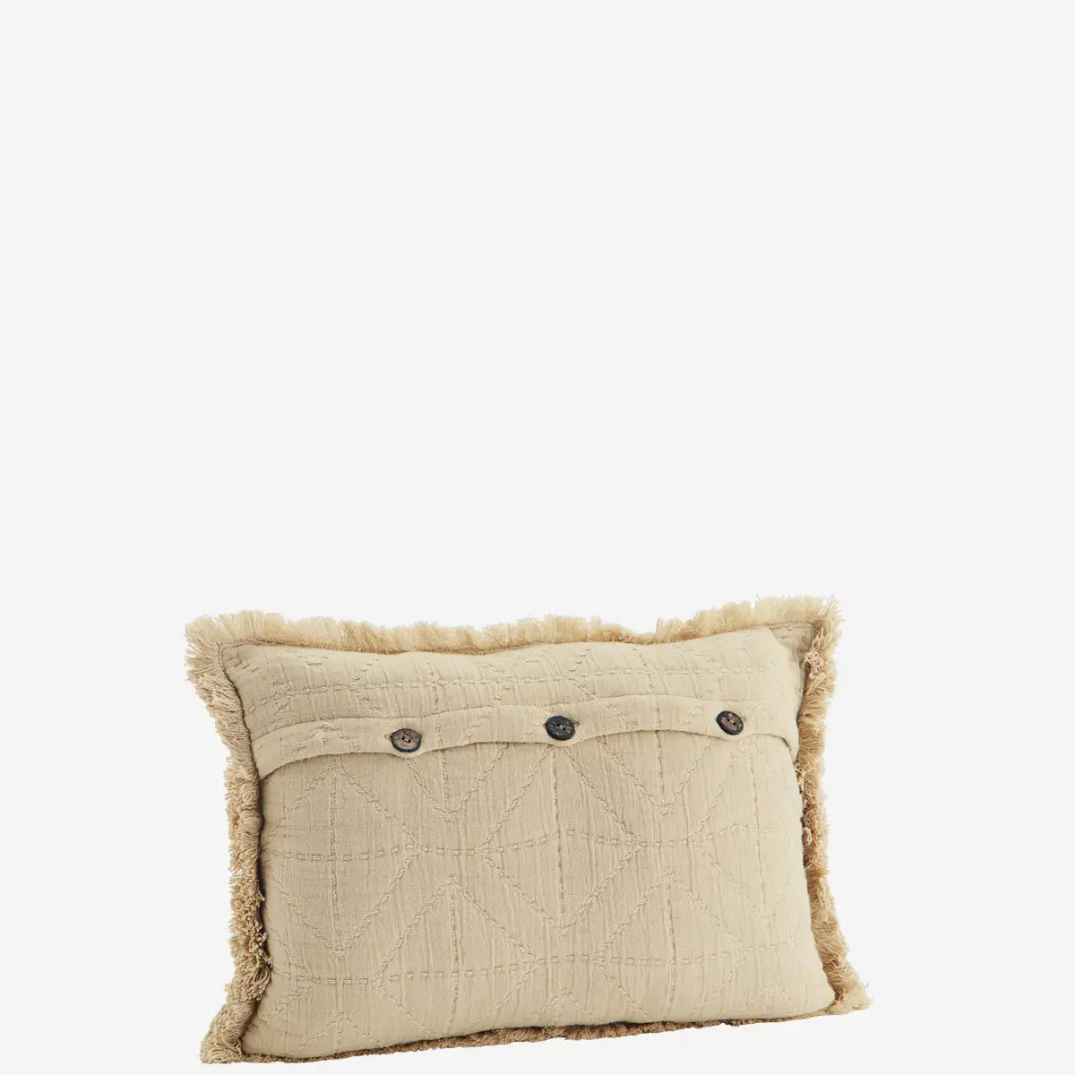 Embroidered Cushion | Powder