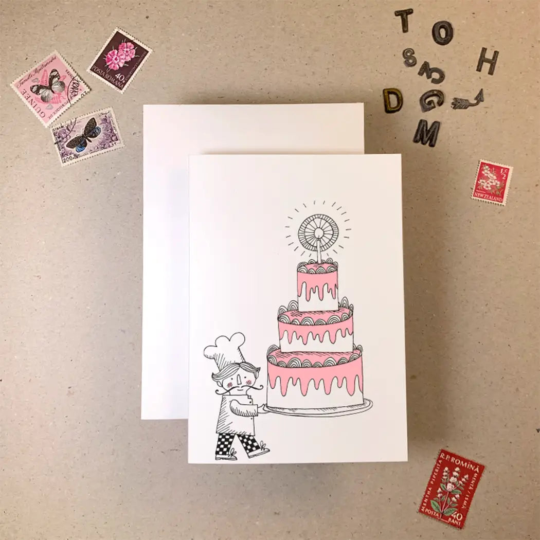 Chef with Cake
