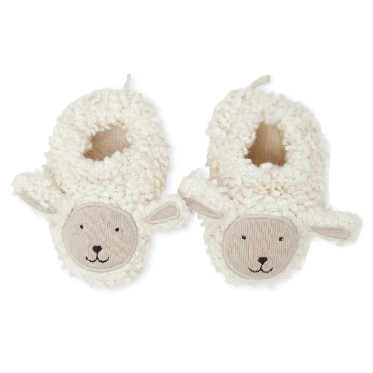 Cotton Knit Baby Bootie | Sheep Boucle