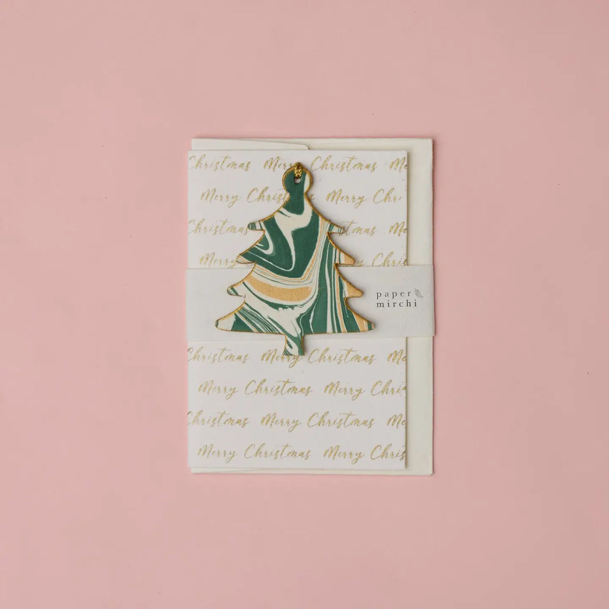 Keepsake Ornament Greeting Card - Merry Christmas