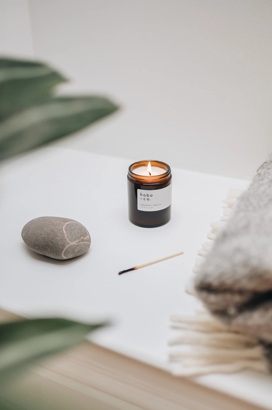 Oakwood + Tobacco Soy Wax Candle