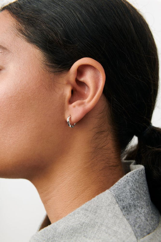 Mini Spirit Huggies | Gold plated brass