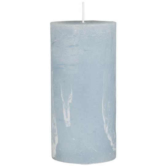 Rustic Candle Dusty Blue 14cm