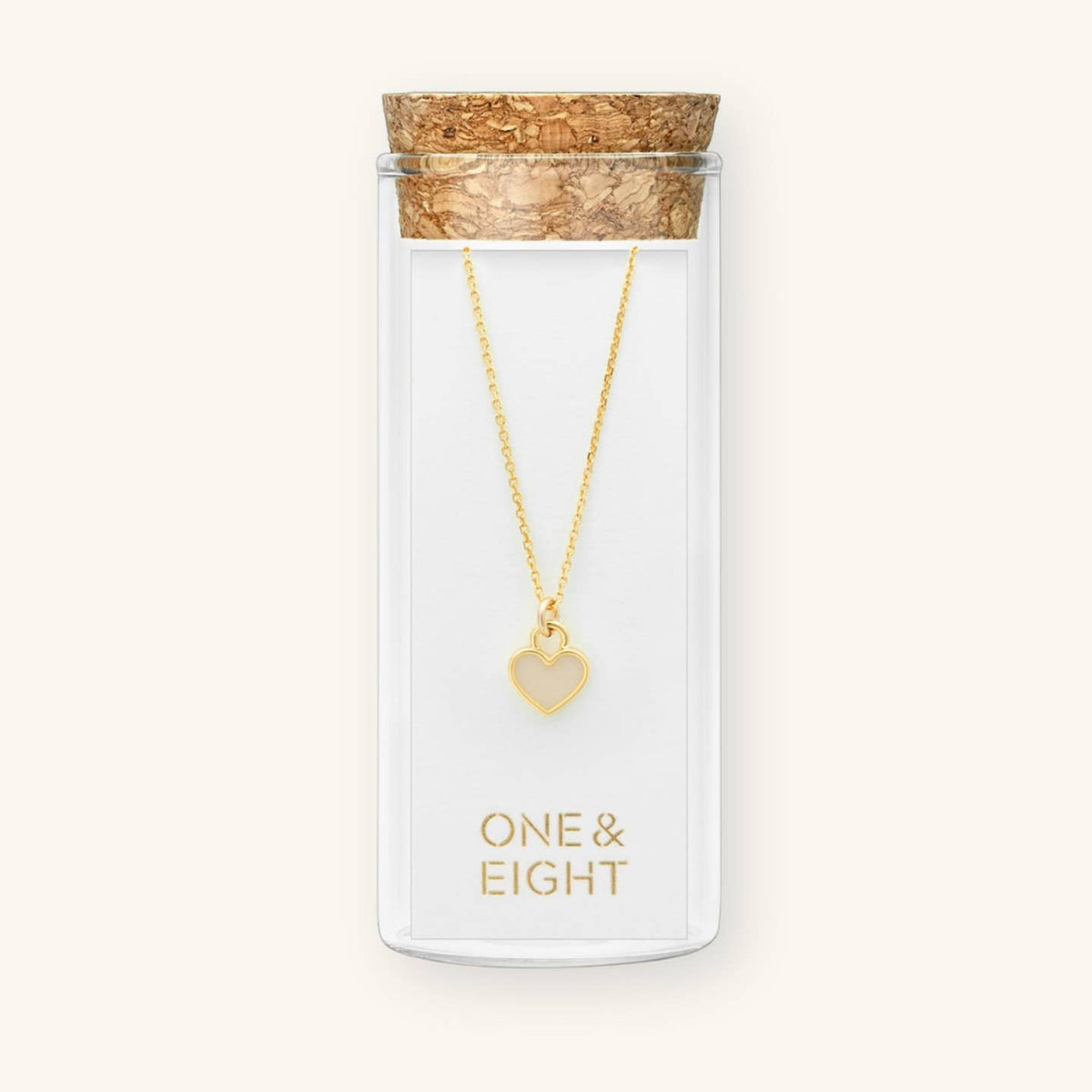Latte Heart Necklace