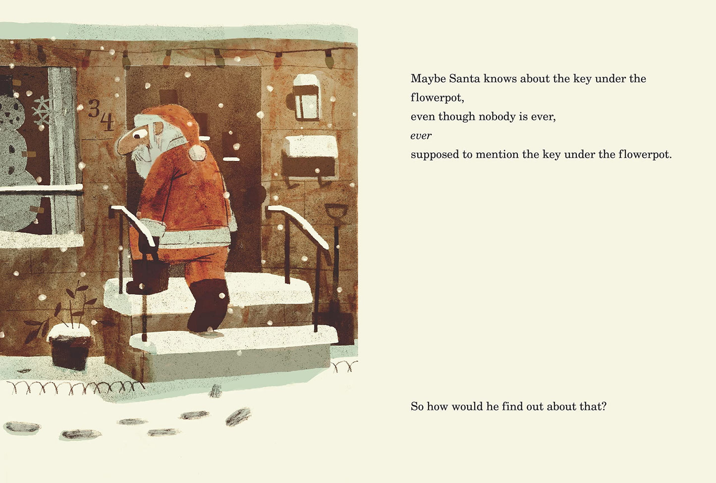 How does Santa go down the Chimney?