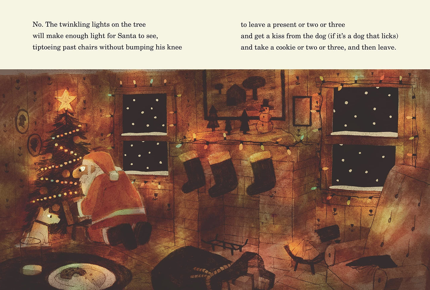 How does Santa go down the Chimney?