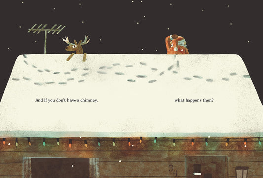 How does Santa go down the Chimney?