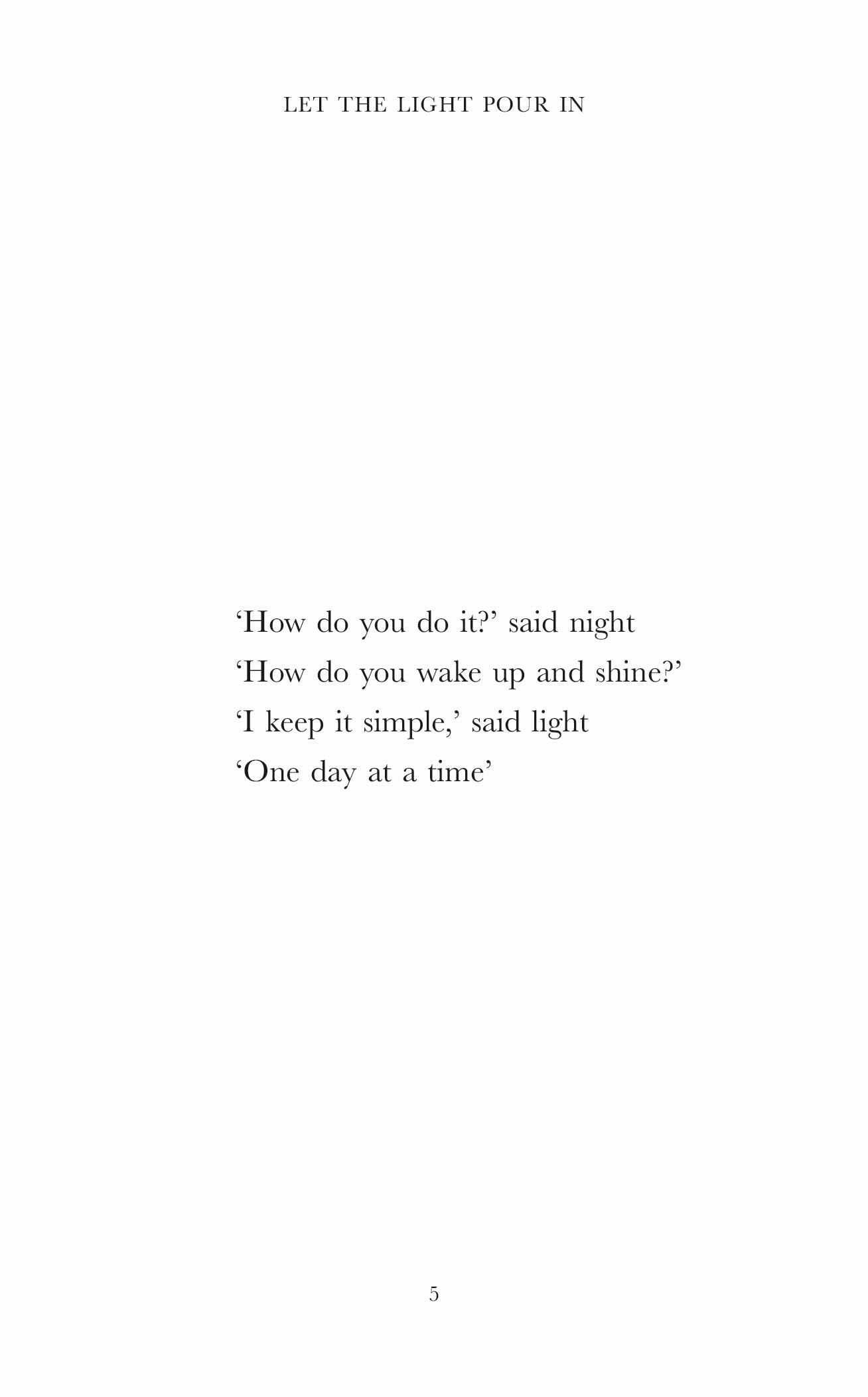 Let The Light Pour In