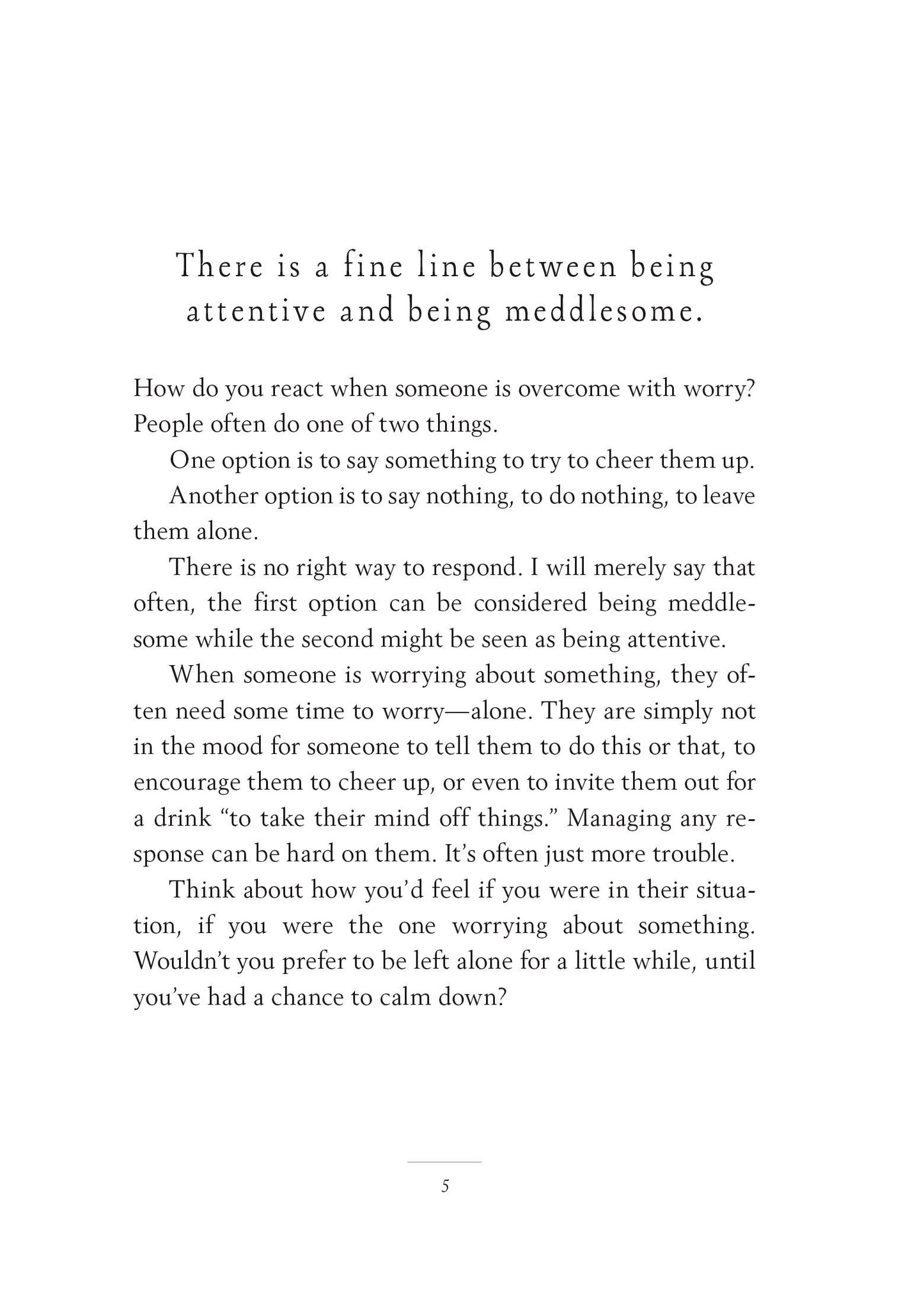 How To Let Things Go
