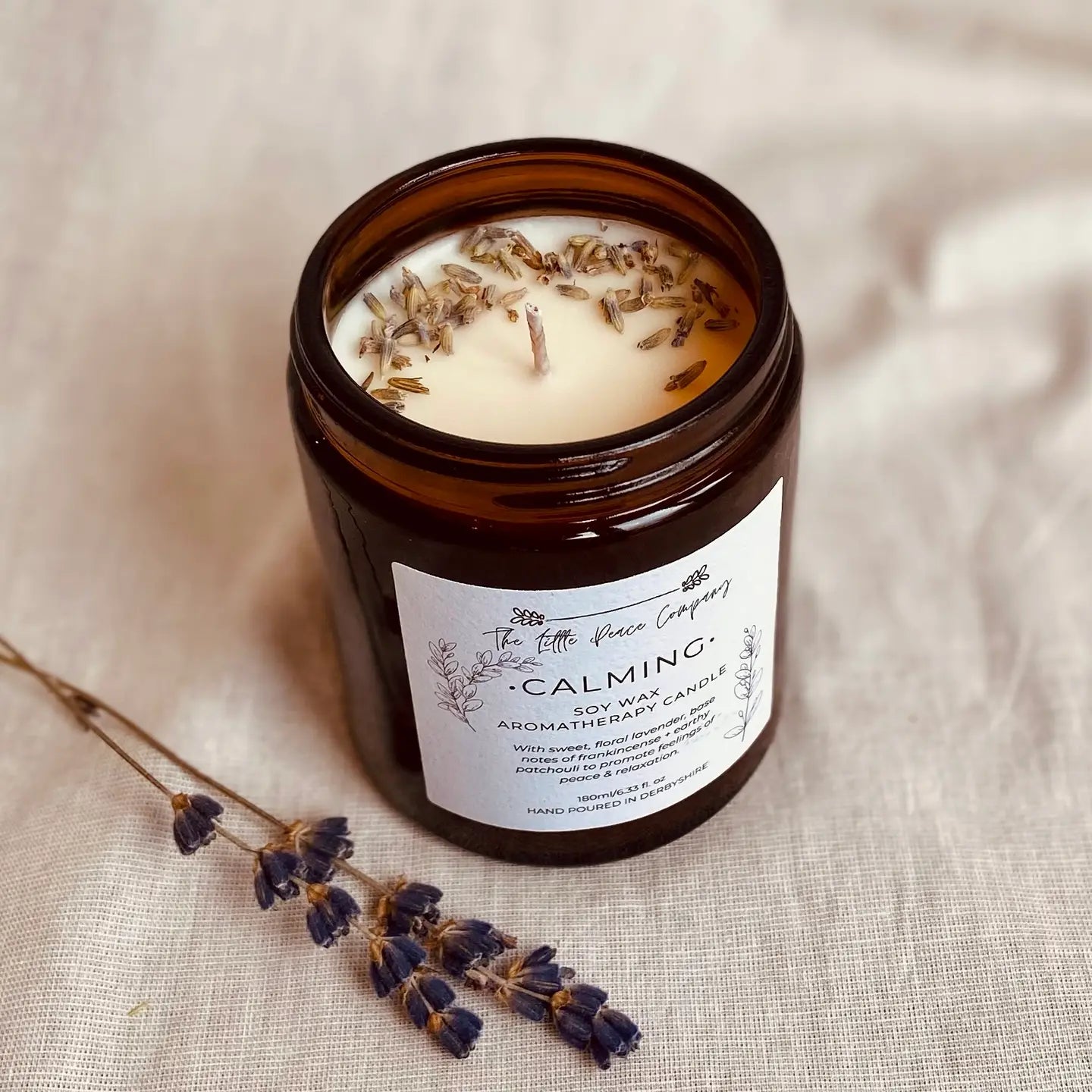 Calming Scented Soy Wax Candle 180ml