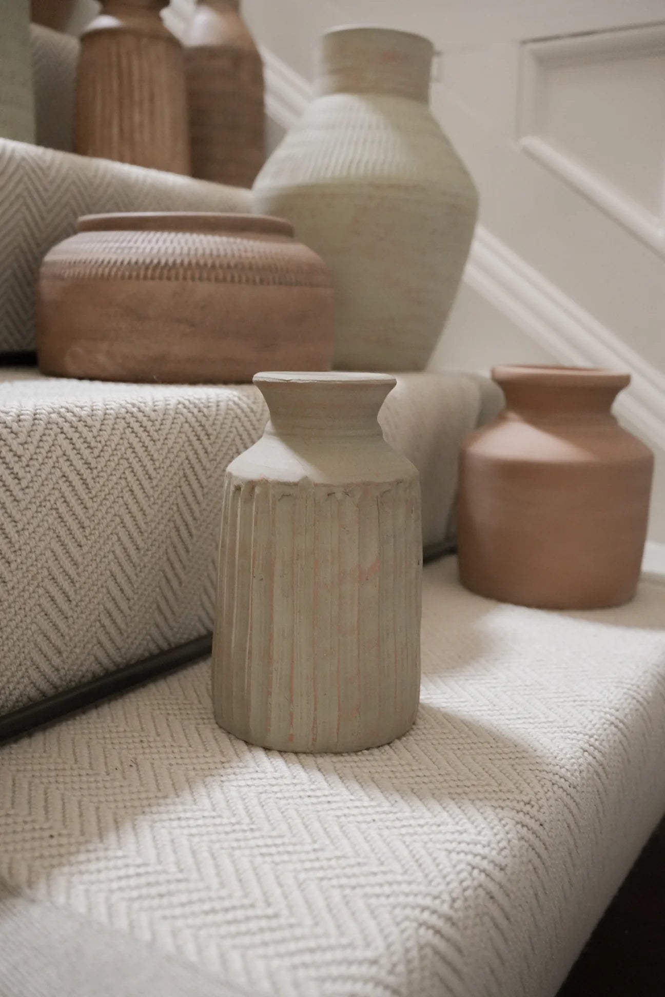 Rena Terracotta Vase | Antique Green