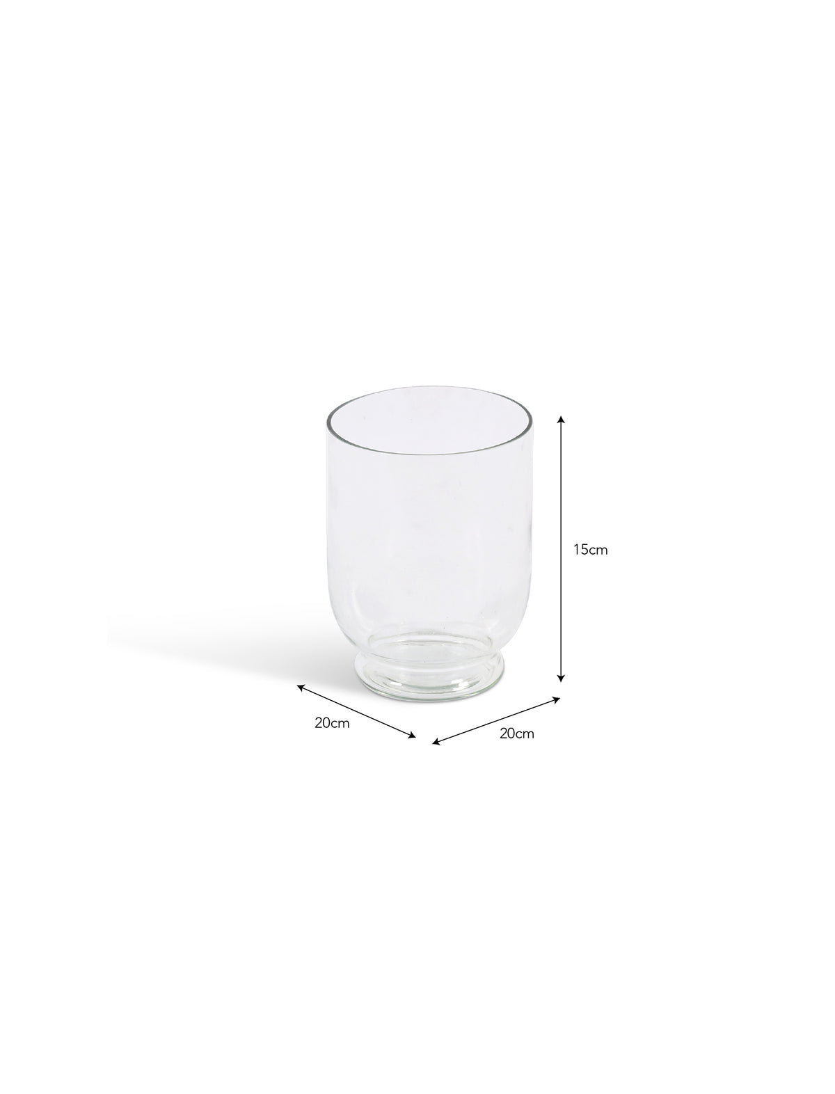 Glass Hurricane Vase