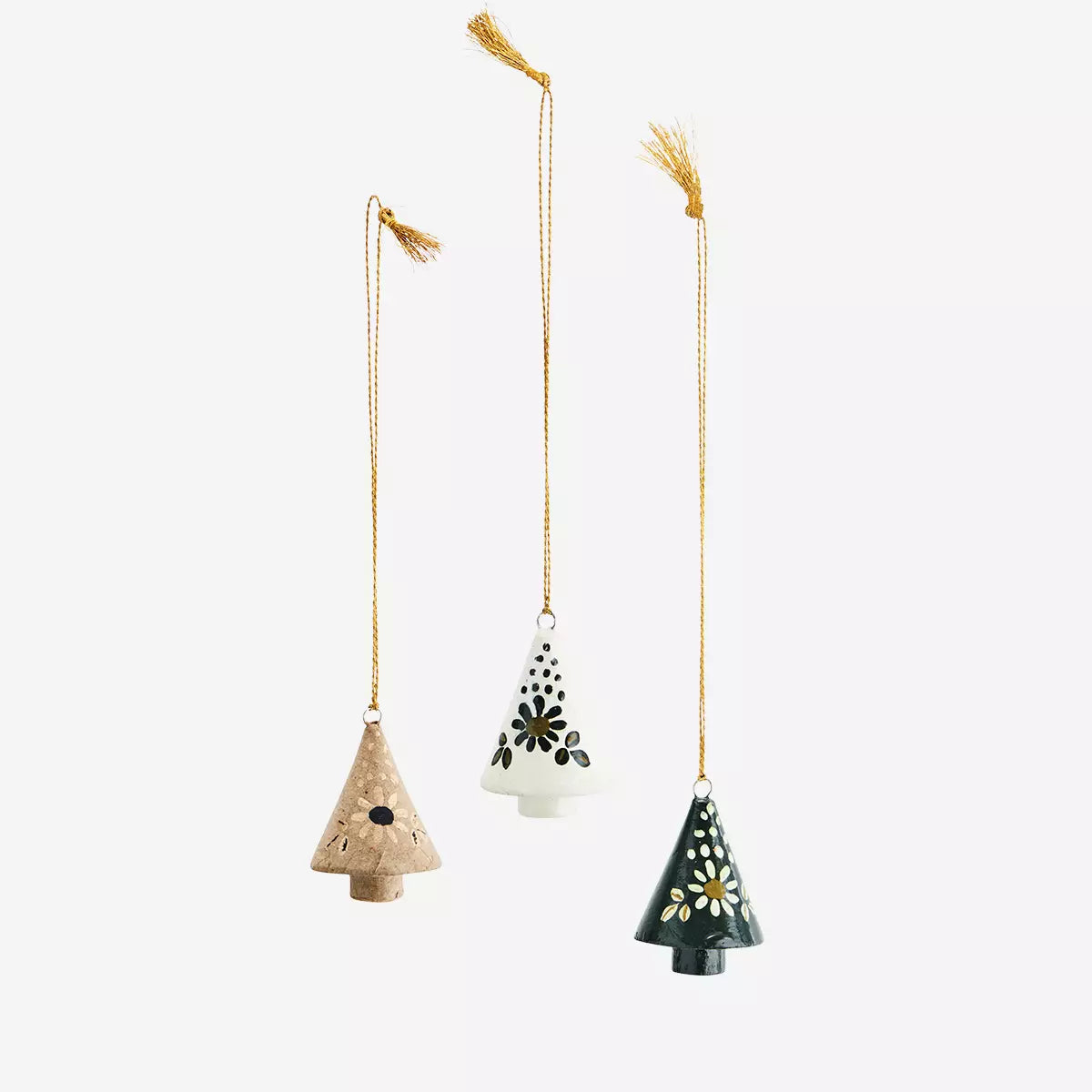 Hand painted paper mache trees