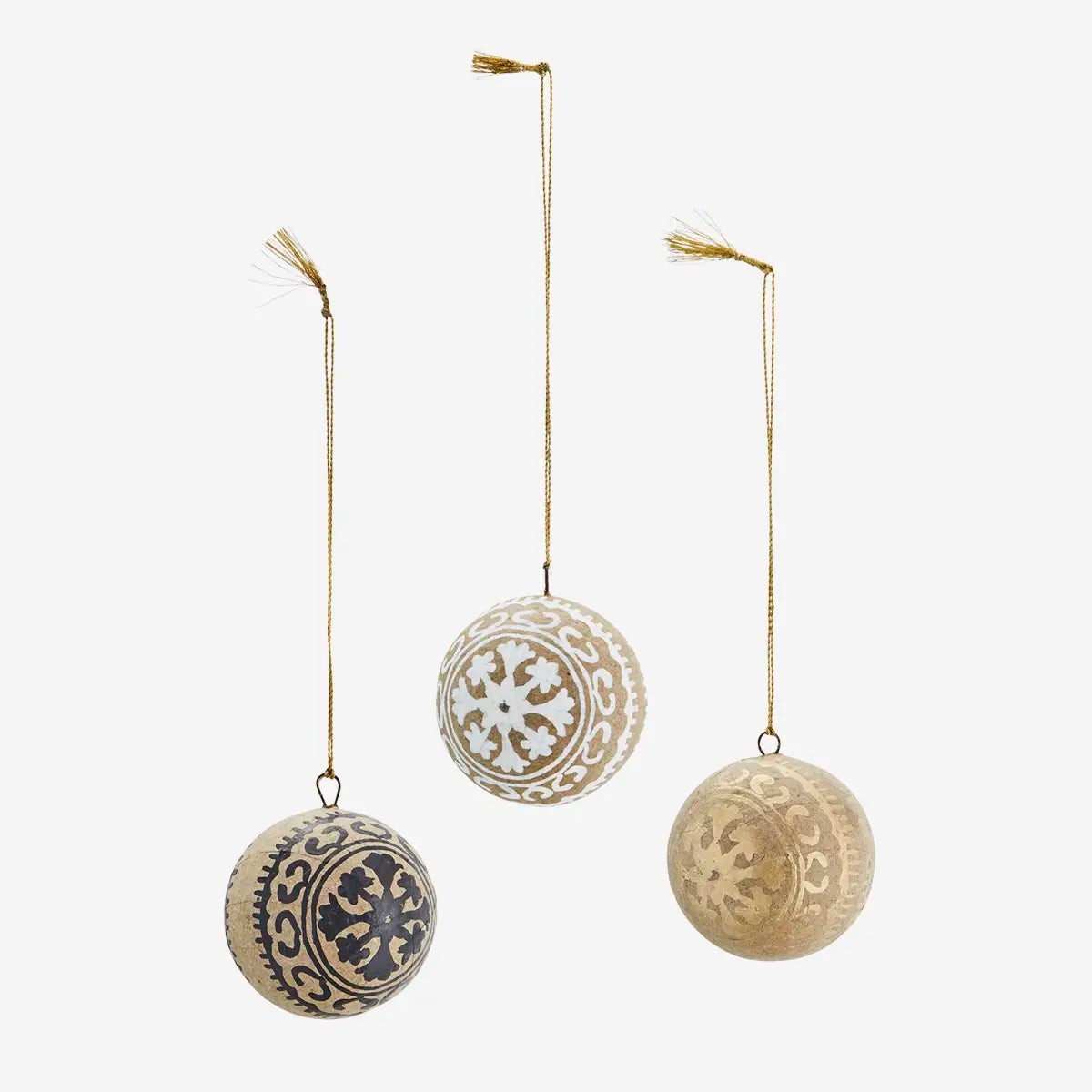 Hand-painted Paper Mache Bauble