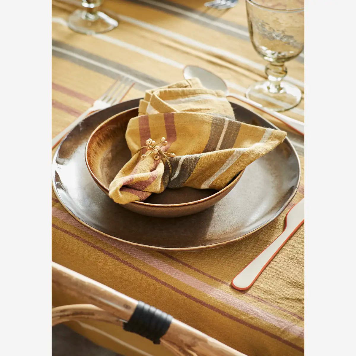 Striped Cotton Napkins