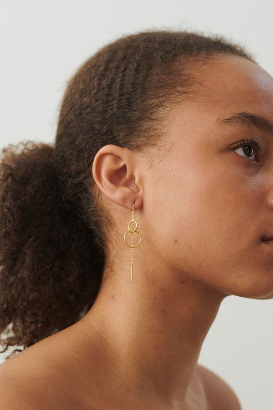 Double Plain Earchains | Silver