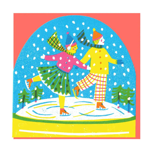 Ice Skaters Snowglobe