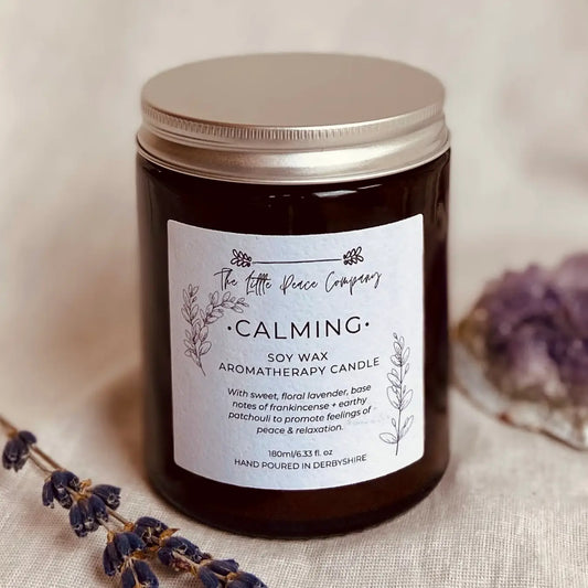 Calming Scented Soy Wax Candle 180ml