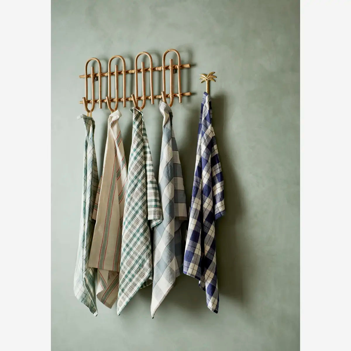 Checked Kitchen Towel | Light Green