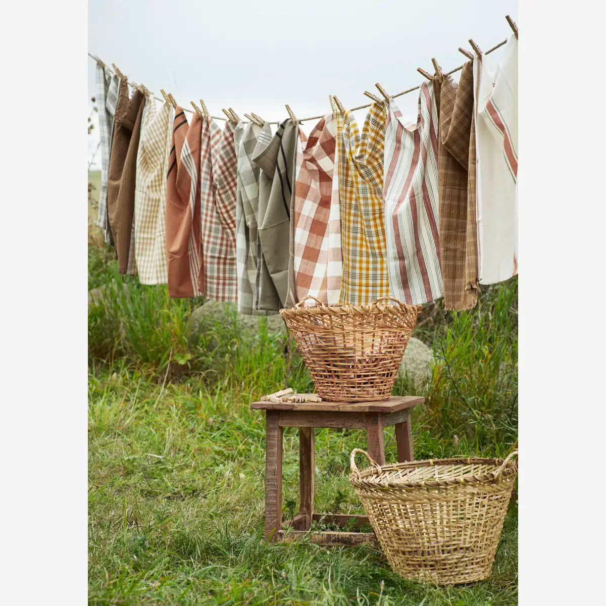 Checked Kitchen Towel | Mustard
