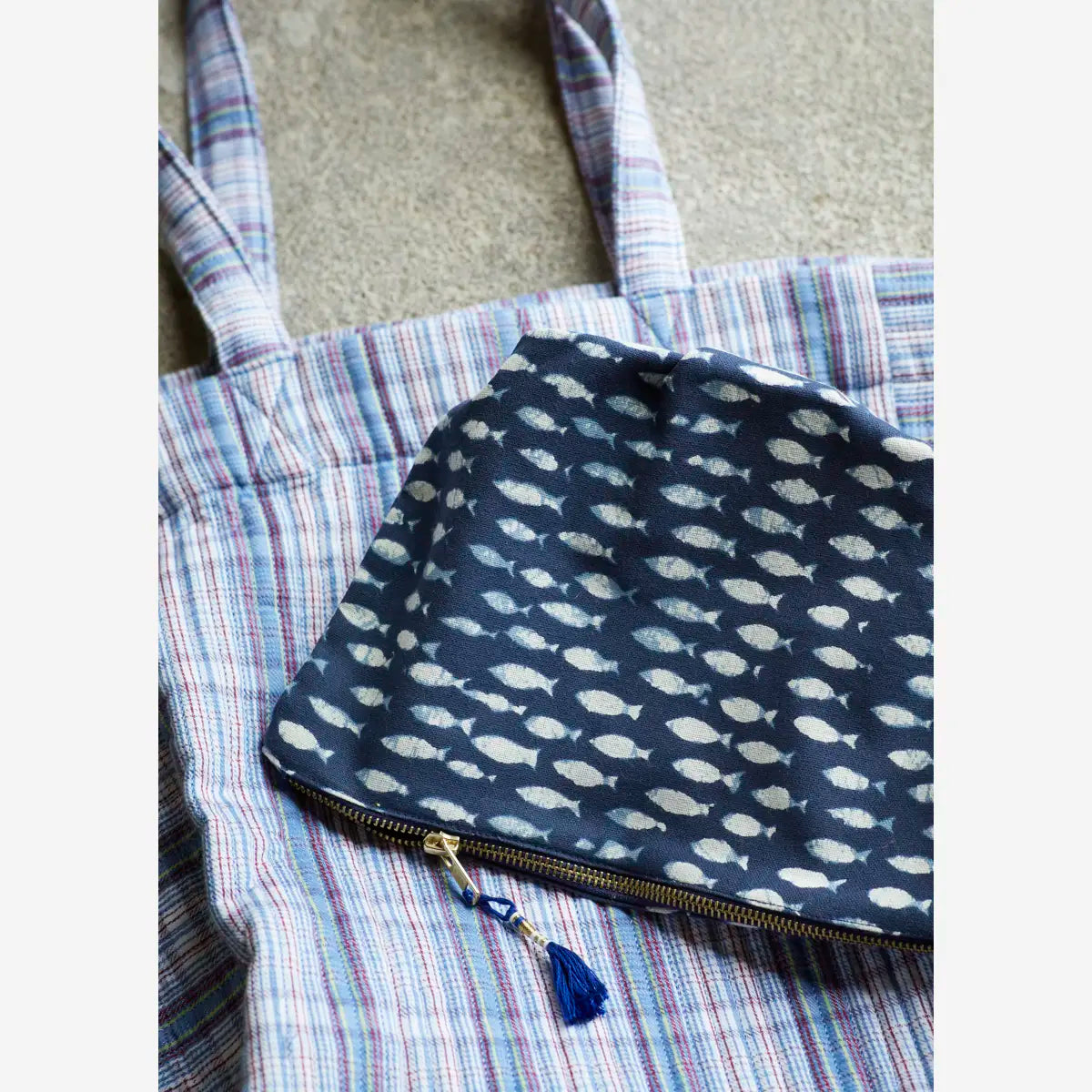 Checked Quilted Bag