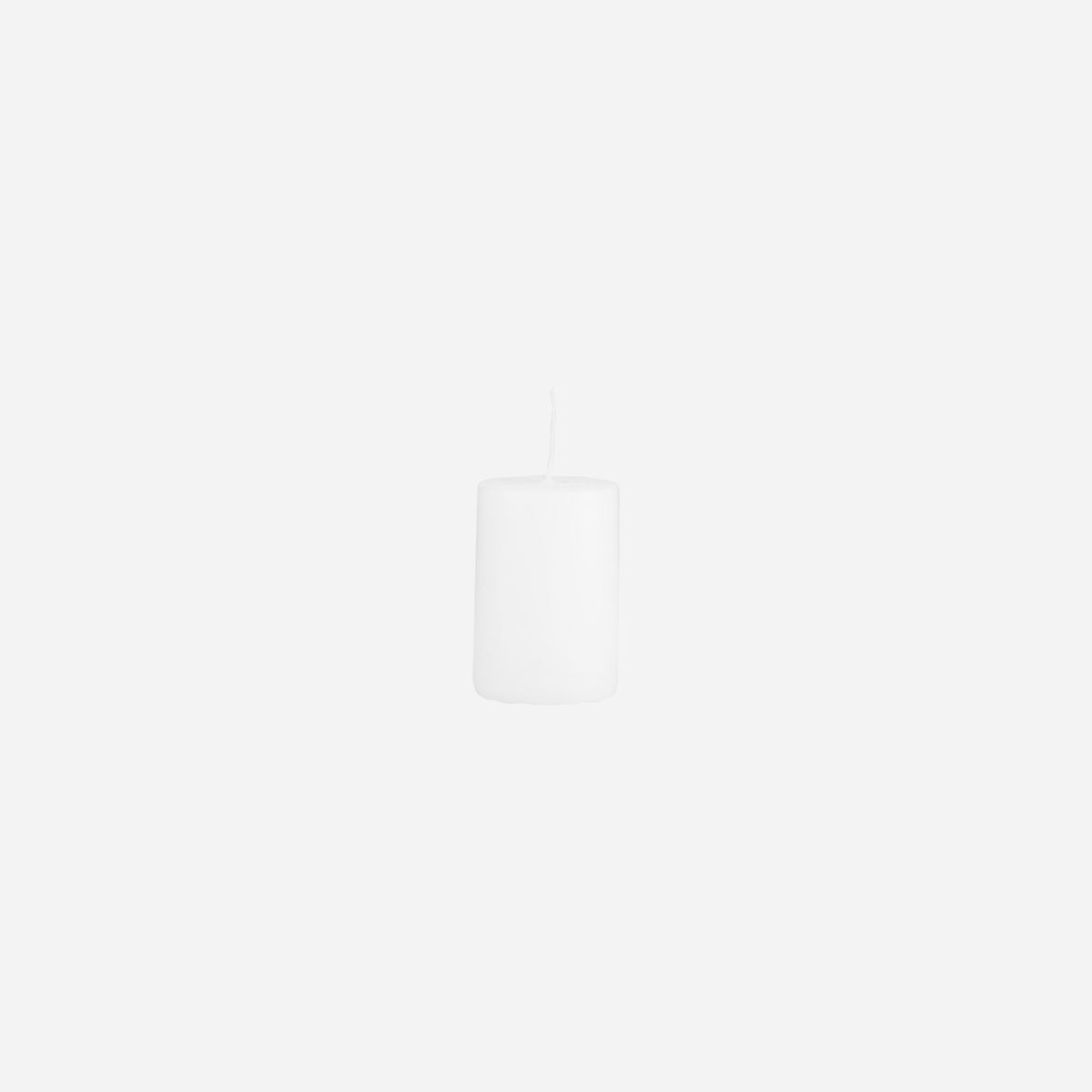 Pillar Candle, White, 6cm