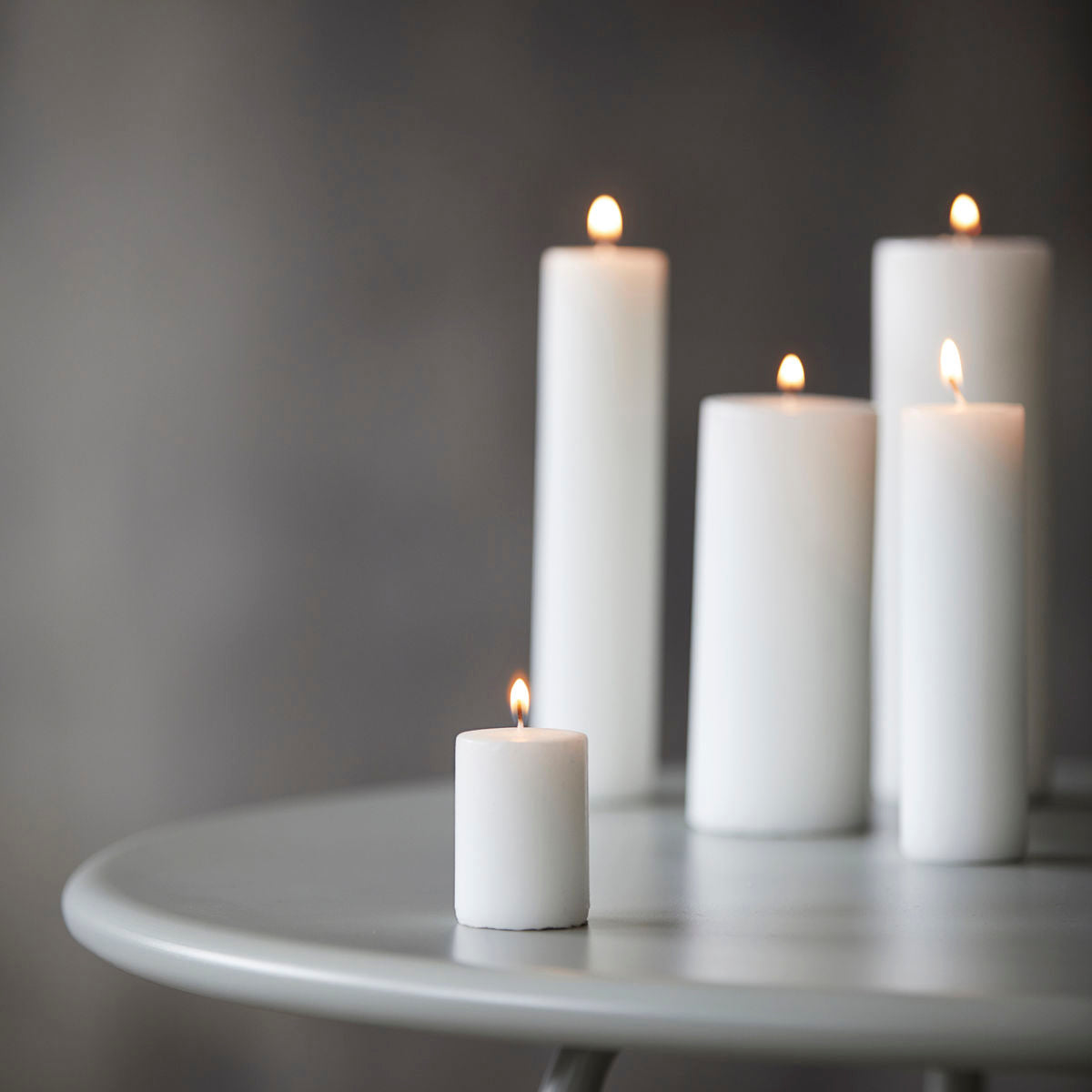 Pillar Candle, White, 6cm