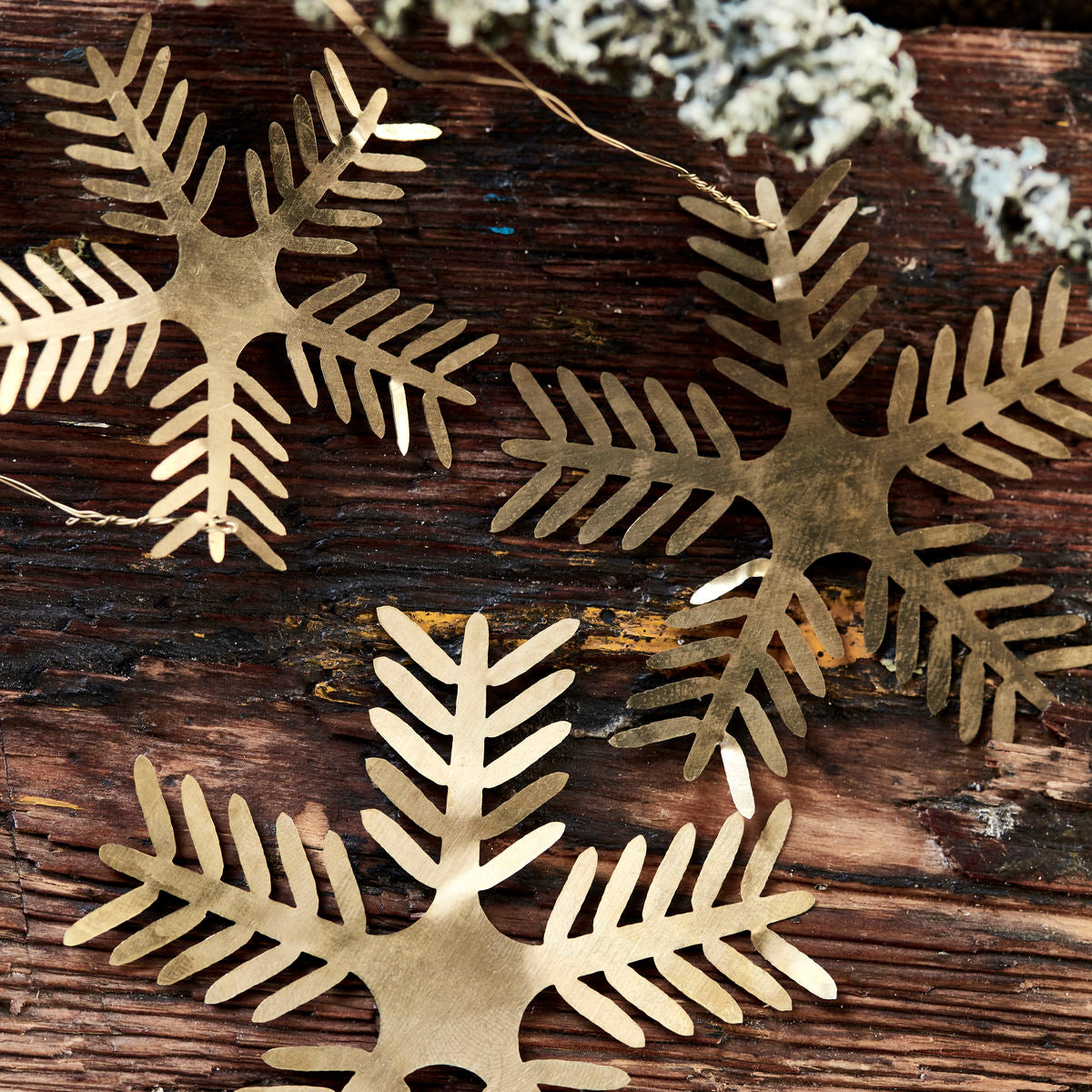 Brass Ornament, Snowflakes