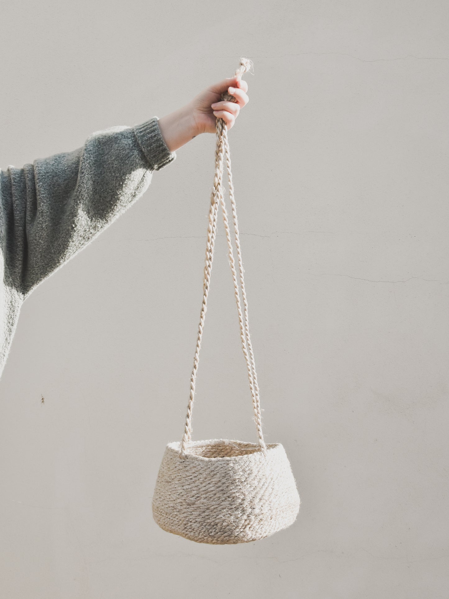 Hanging Plant Pot, Tapered, Jute