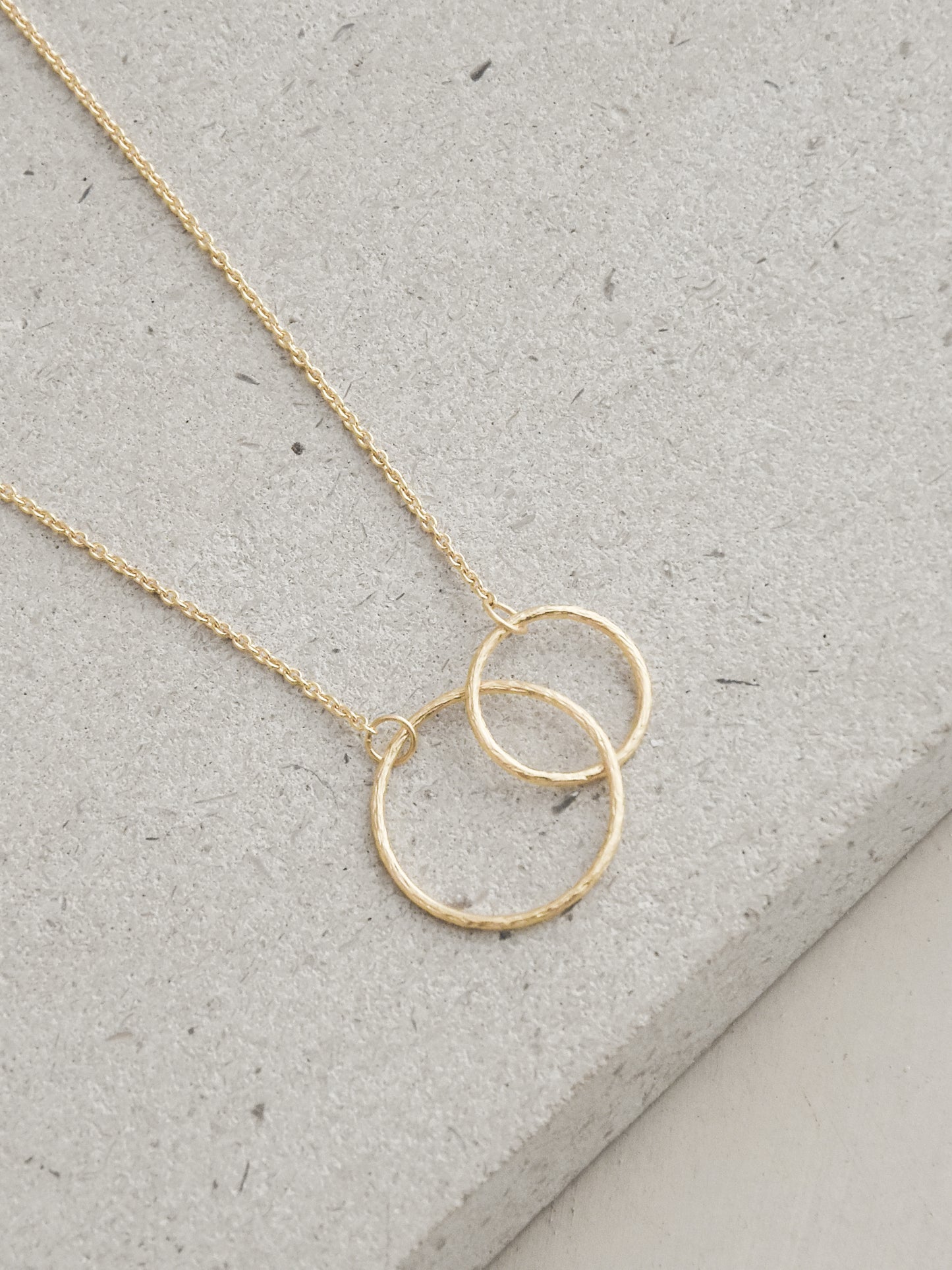 Double Plain Necklace | Gold