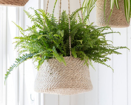 Jute Hanging Plant Pot, Tapered
