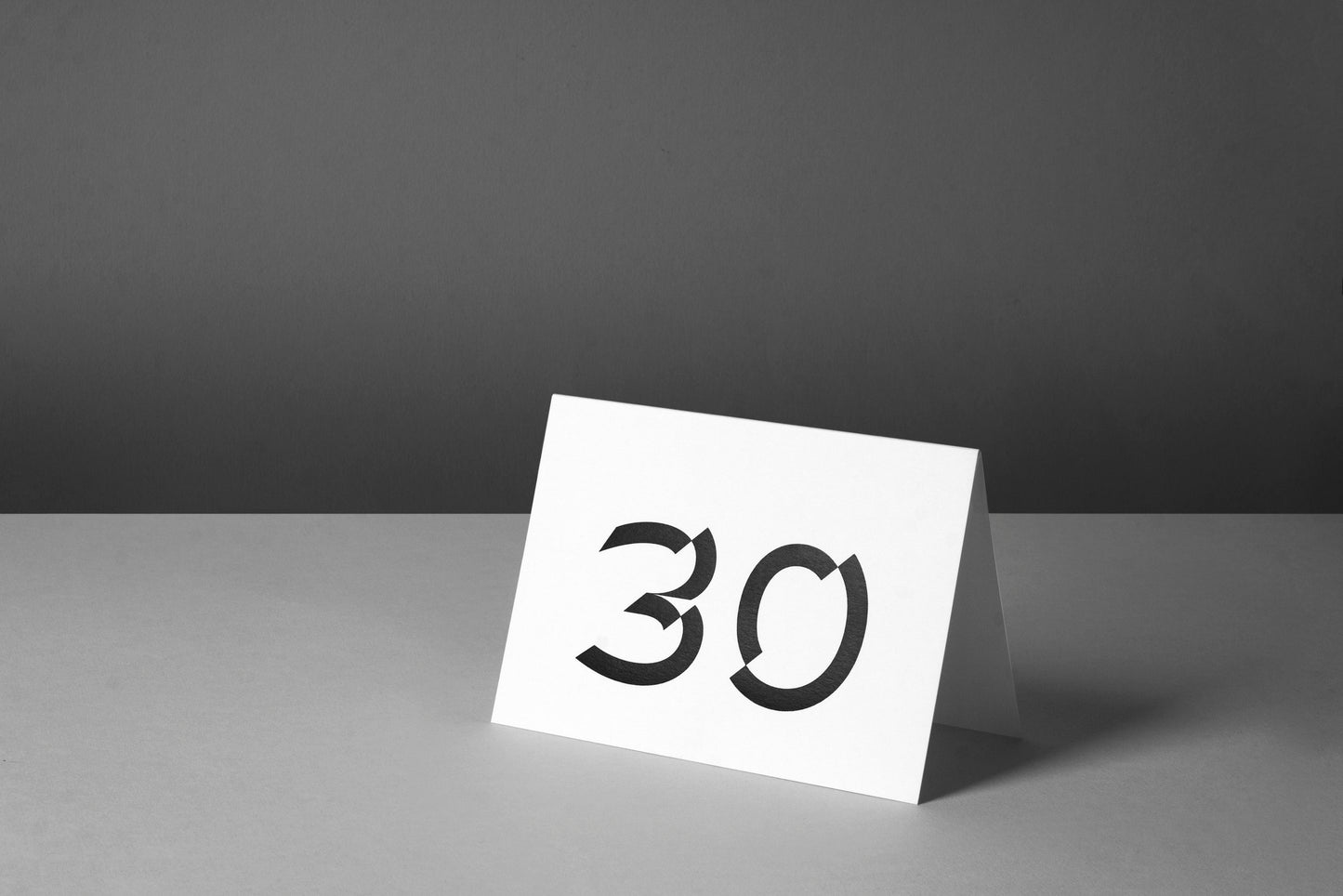 30 - Black on White
