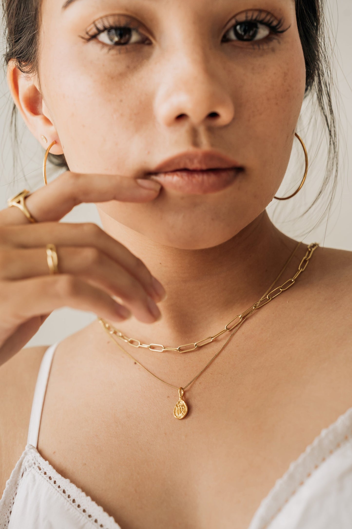 Virgo Pendant | Gold