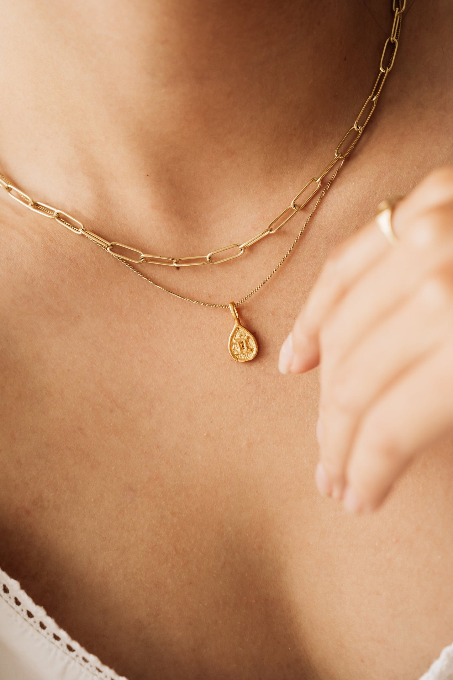 Gemini Pendant | Gold