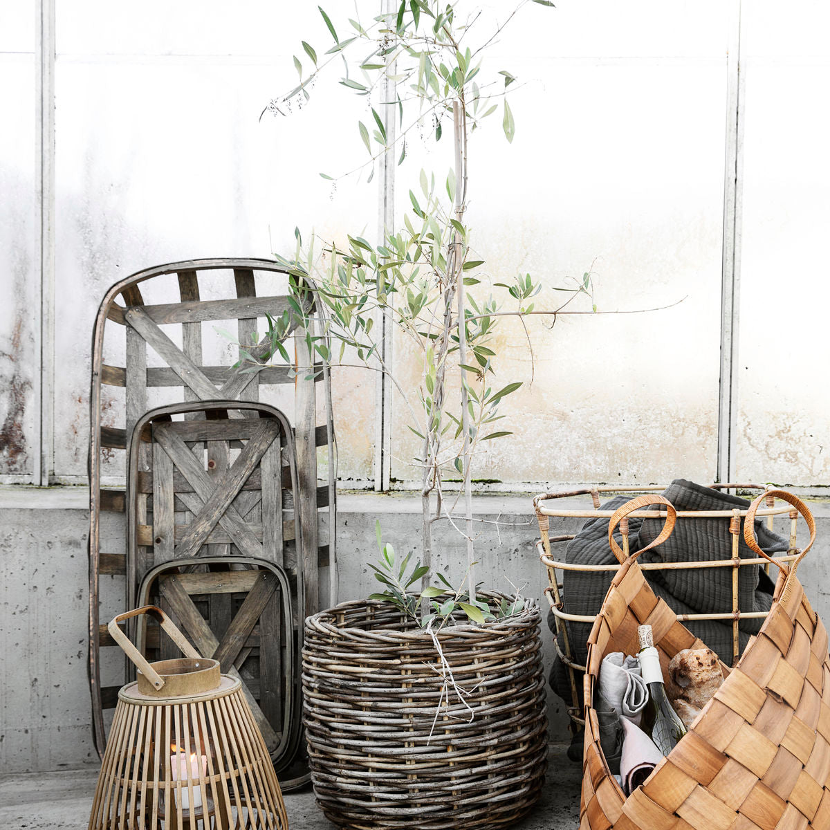 Baskets, Conical | Brown