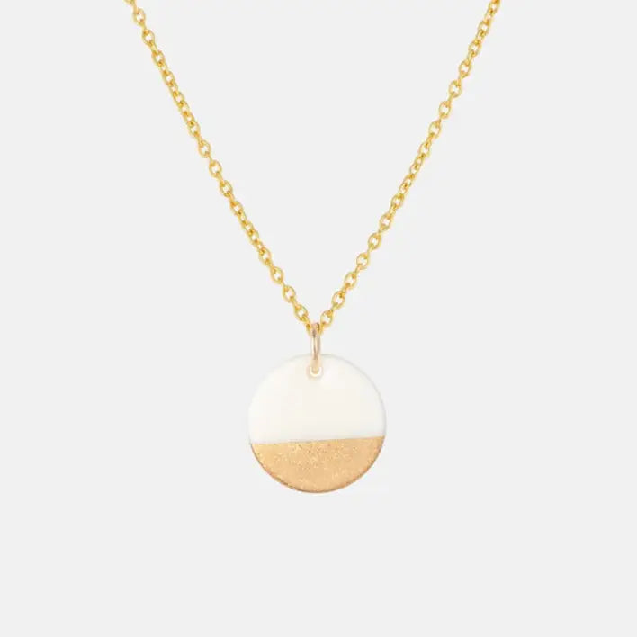 Matte Gold Dipped Necklace