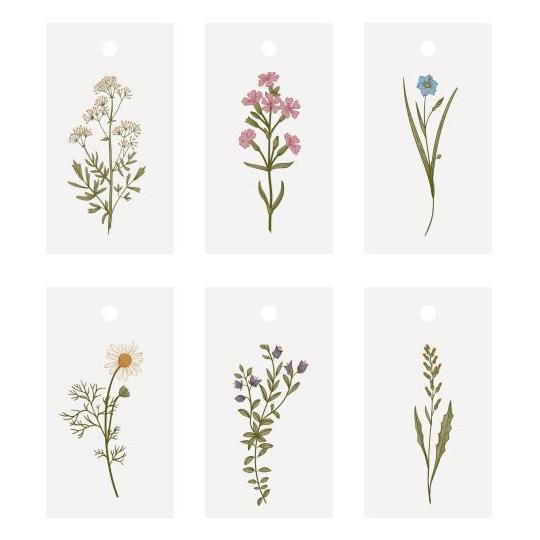 Gift tag with Flower