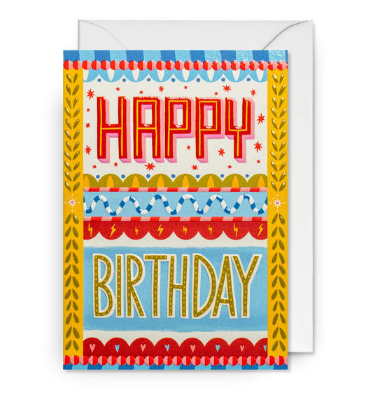 Happy Birthday Patterned
