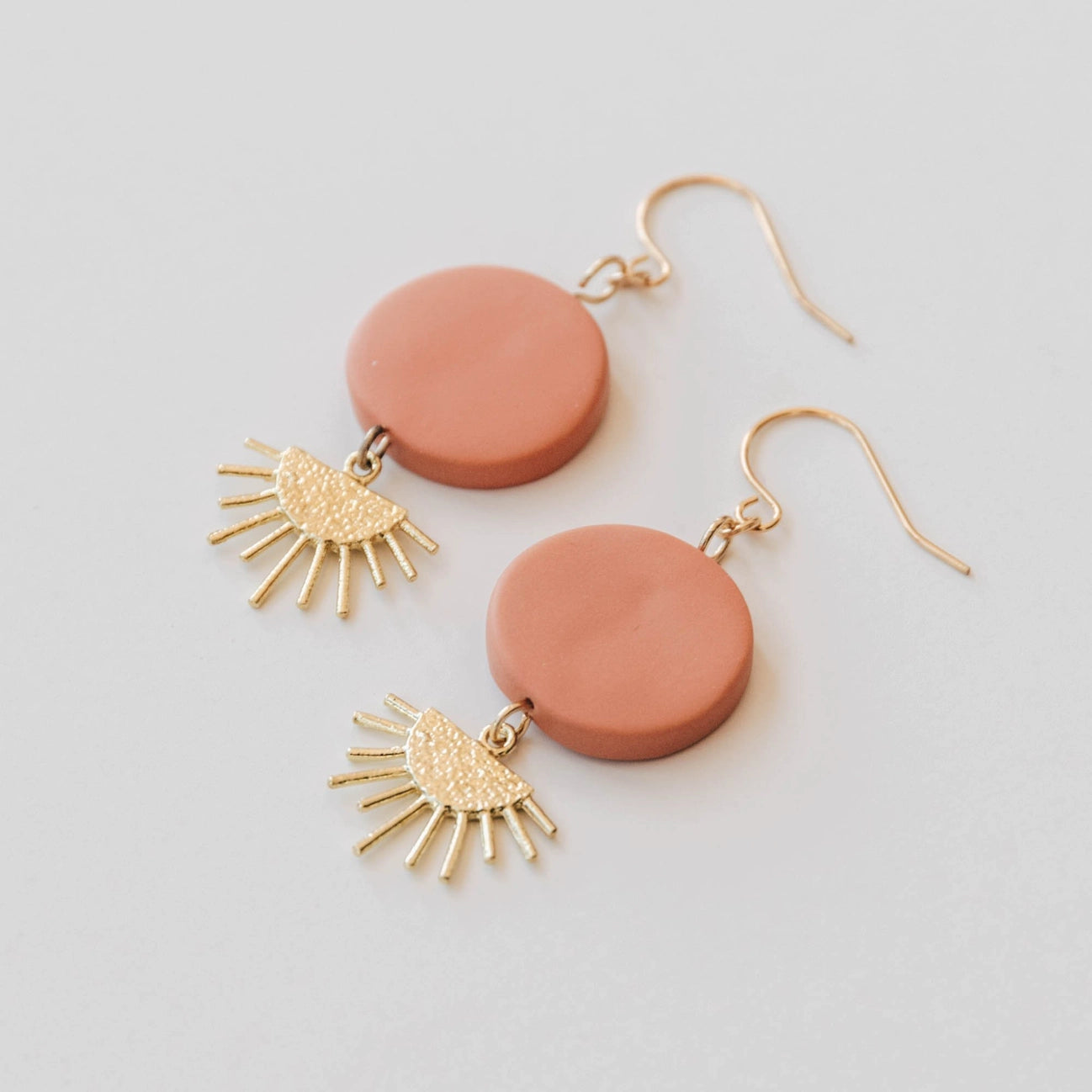 Sunset Earrings | Peach