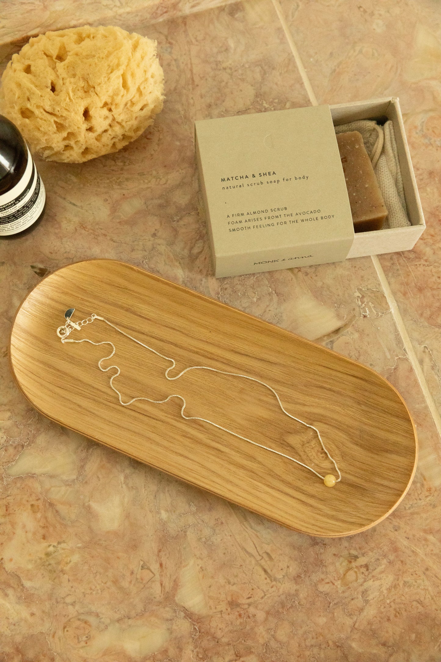 Necklace | silver + pampas