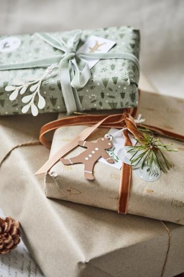 Gift Wrap Golden Forest