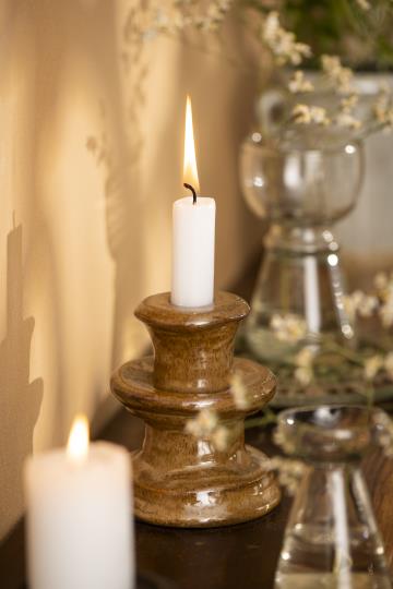 Stoneware Candle Holder