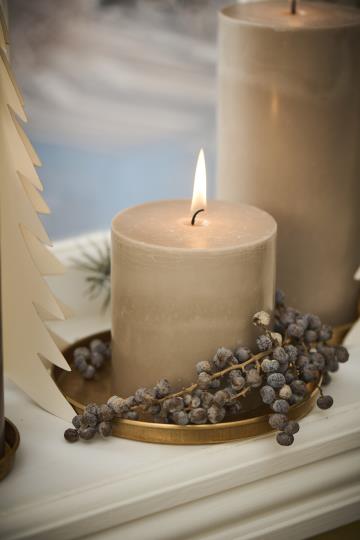 Rustic Church Candle Linen