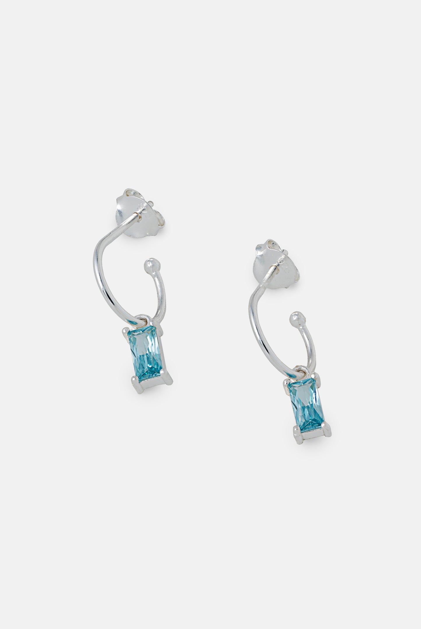 Silver Treasured Hoops