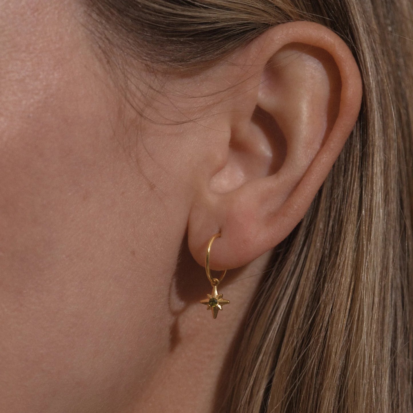 Olive Astrid Gold Earrings