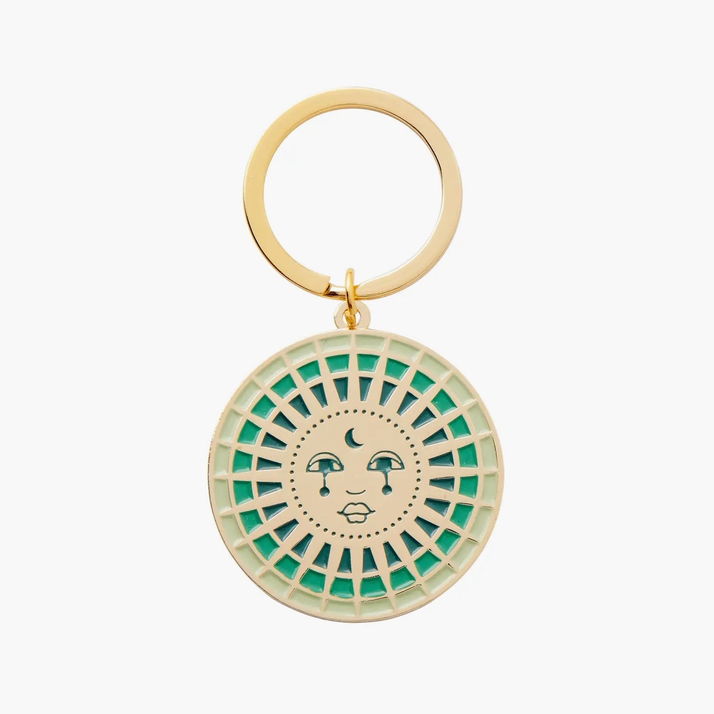 Moon Enamel Keychain