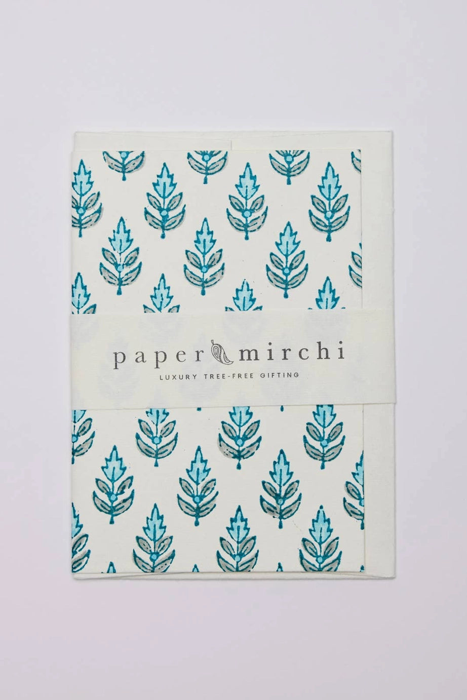 Hand Block Printed Greeting Card | Buti Turquoise